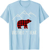 Zum2 Mama Bear Gifts Mama Bear Gift - Buffalo Plaid Brother Bear T-Shirt - Baby Blue
