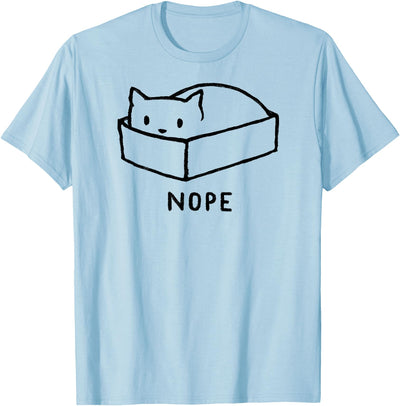Threadless Fox Shiver Nope Cat Nap Graphic T-Shirt