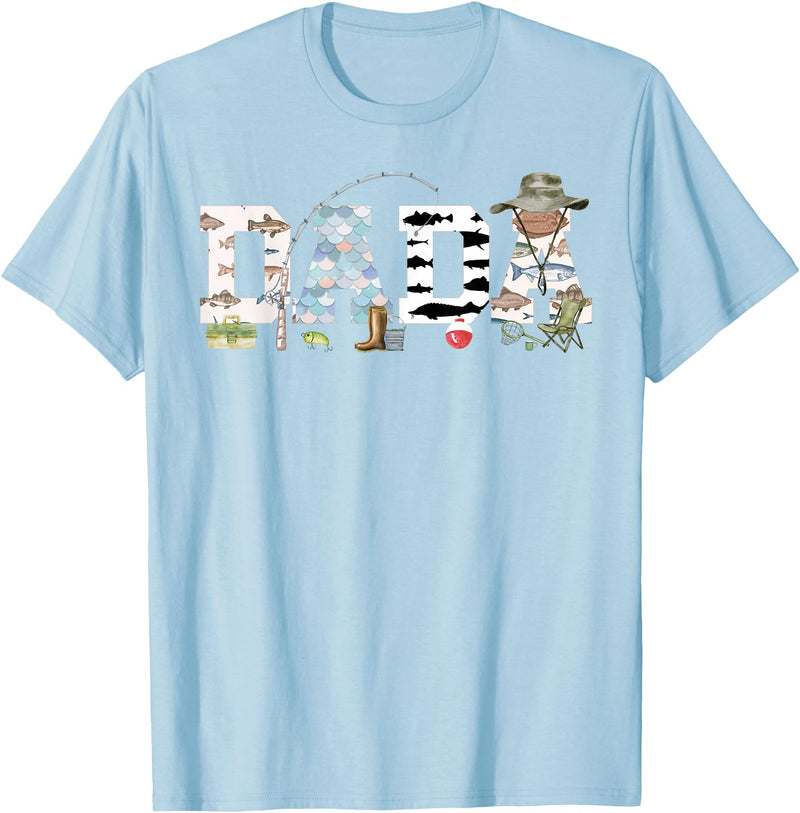 O-Fish-Ally 1st Birthday Matching Family Mom Dad Dada 1st Birthday Fishing T-Shirt - Baby Blue