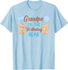 Family Birthday Bear Gifts Grandpa of The Birthday Boy Bear 1st Birthday Party Boy T-Shirt - Baby Blue