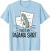 Pajamas Gift Ideas Sleepover Fish Official Sleepshirt Napping Nightgown T-Shirt - Baby Blue