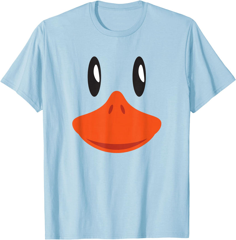 Animal Costume By Blink Imprints Cute Duck Face T-Shirt Awesome Halloween Costume Gift Shirt T-Shirt - Baby Blue