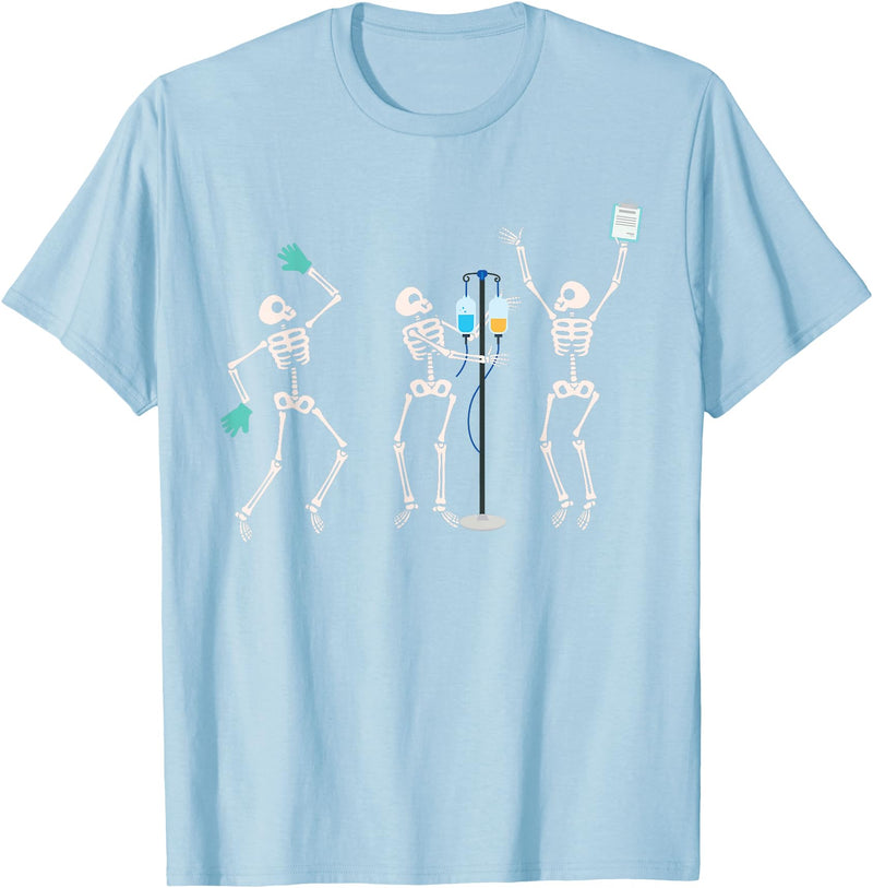 Funny Skeleton Halloween Shirts for Men Women Kids Medical Skeleton Dance Funny Healthcare Halloween Doctor Tee T-Shirt -