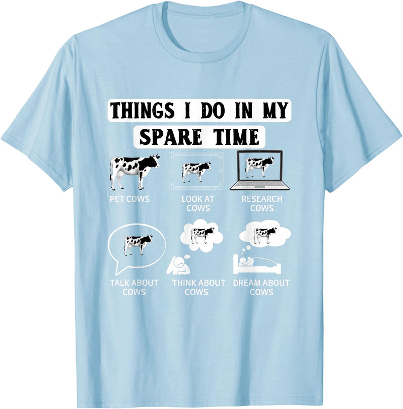 Cow Crop Farm Gift Field Tractor Farmer Ranch Things I do in my spare Time Cow Harvest Farming Barn Cattle T-Shirt - Baby