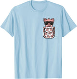 KATYLIN Funny Pig Pocket Pig Lover Men Women Boys Girls Kids T-Shirt - Baby Blue