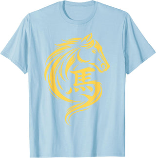 2026 Year of The Horse Chinese New Year Men Woman Year of The Horse Chinese New Year 2026 Lunar New Year 2026 T-Shirt - Baby Blue