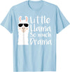 Mommy & Me Llama Co. Little Llama So much Drama Cool Kids Matching Family T-Shirt - Baby Blue