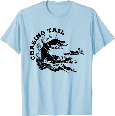 Chasing Tail Beagles Hunting Rabbit T-Shirt