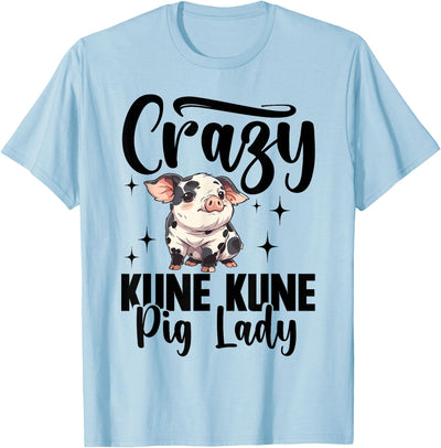 Kune Pig Girl Accessories for Women Kunekune Pig T-Shirt