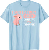 Funny Pig Lovers Farm Life Shirts Funny Farm Life Pig Lovers T Shirt: Suffer From OPD Gift Tee T-Shirt - Baby Blue