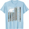 Bear Hunter & Bear Hunting Ideas Bear Hunter American Flag Bear Hunting Lover T-Shirt - Baby Blue