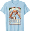 Coffee Bear Tee Shirts Coffee Lover Bear Coffee Coffee Is A Food Group Grizzly Bear T-Shirt - Baby Blue