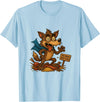 Three Hero Pigs Storytime Legends Bad Wolf in personalized costume 3 Pigs on the back T-Shirt - Baby Blue