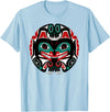 Tribal America Alaska Native American Art Tlingit Eagle Tribal Bear Clan T-Shirt - Baby Blue