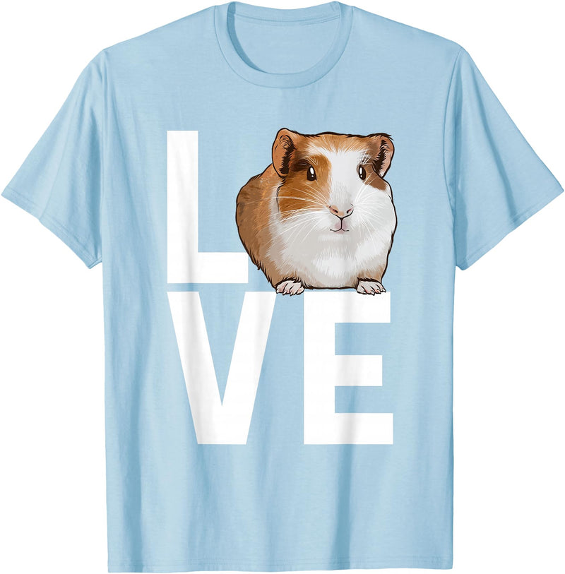 Guinea Pig Gift Guinea Pig Accessories & Stuff Cool Guinea Pig For Men Women Pet Hamster Rodent Animal Love T-Shirt - Baby Blue