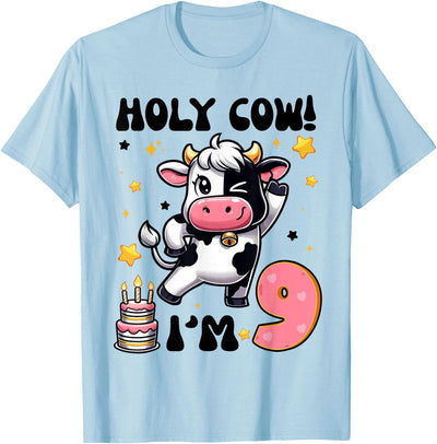 Cow Farm Theme Birthday Party Decorations Holy Cow I'm Years T-Shirt