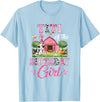 Cow First Birthday Girl Family Titi Of The Birthday Girl 1St Birthday Cow Farm Family T-Shirt - Baby Blue