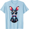 Easter Bunny, Angry Bunny, Funny Rabbit, Funny Animal T-Shirt in Baby Blue