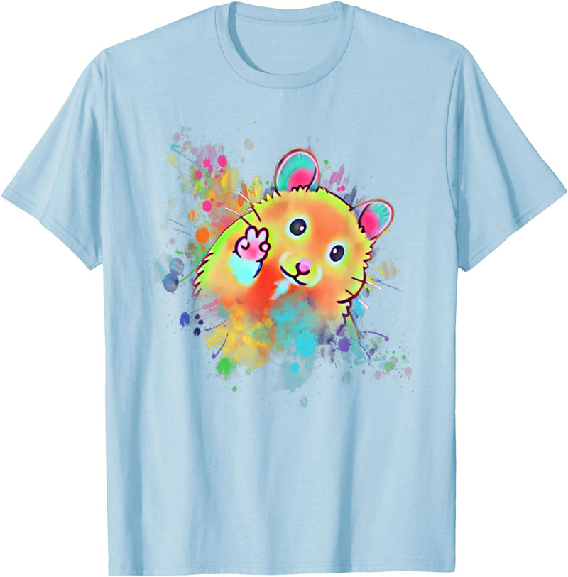 Funny Hamster T for Boys, Girls, Men, Women & Kids Hamster T-Shirt - Baby Blue