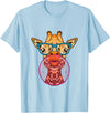 BoredKoalas Giraffe Giraffe Glases Bubblegum Funny Animal Chewing Gum Girls T-Shirt - Baby Blue