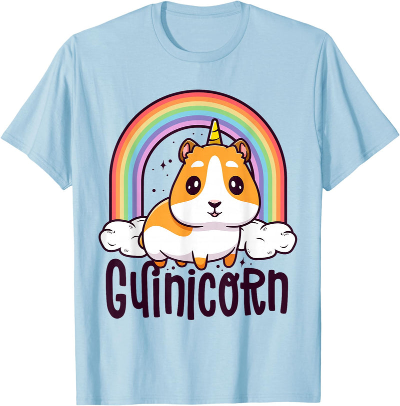 Guinea Pig by Hoy Haus Guinicorn Funny Guinea Pig Shirts For Kids Boy Girl Unicorn T-Shirt - Baby Blue