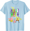 SpongeBob Schwammkopf SpongeBob SquarePants Halloween Screams With Patrick & Gary T-Shirt - Baby Blue