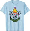 Funny Pig Tee Shirts for Animal Lovers Funny Hipster Pig in Red Glasses Shirt Pet Animal Lover T-Shirt - Baby Blue