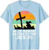 Silly Rabbit Easter Is for Jesus Christians Kids T-Shirt in Baby Blue