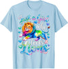 Funny Lion Lover Lion Animal Just a Girl Who Loves Lions T-Shirt - Baby Blue