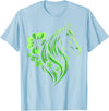 St Patricks Day Horse Lover Horse Lover St Patrick's Day T-Shirt - Baby Blue