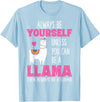 Llama Shirts by Memme Cute Funny Llama Shirt Llamas Lover Shirts Girls Women T-Shirt - Baby Blue