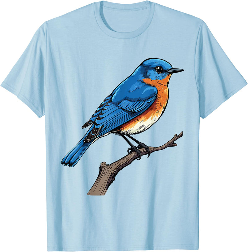 Eastern Bluebird by AKH Eastern Bluebird T-Shirt - Baby Blue