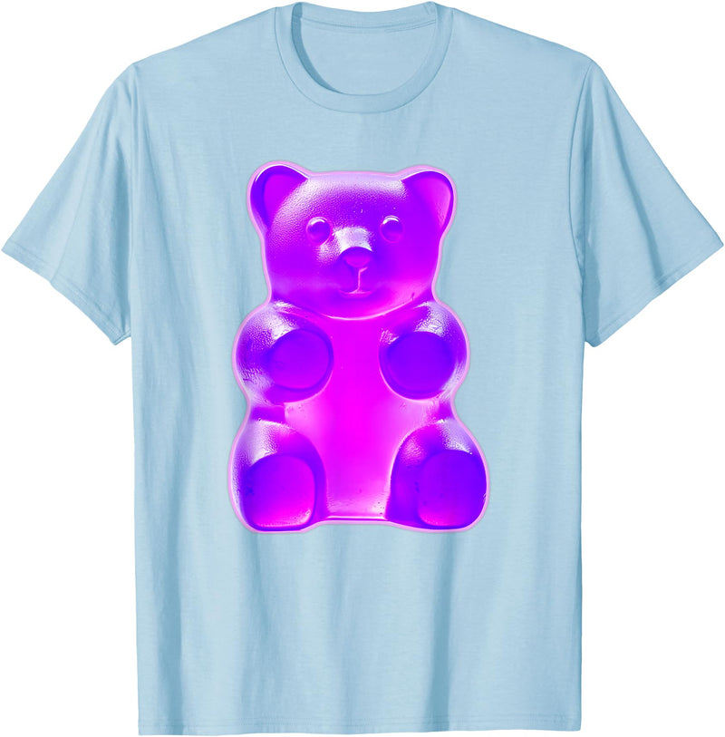 Urban Empyre Purple Gummy Bear T-Shirt - Baby Blue