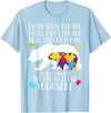 Mama Papa Bear Shirt Autism Awareness Shirt For Women Men T-Shirt - Baby Blue