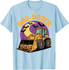 Bulldozer Halloween Costume Toddler Spooky Ghost Boo-Dozer Halloween Kids Bulldozer T-Shirt - Baby Blue