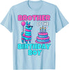 gaming gamer Birthday Llama Pinata Family Apparel Brother Birthday Boy Llama Pinata Party Family mathing Men T-Shirt - Baby Blue