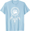 Indigenous Native American For Men Traditional Dreamcatcher Women Bear Native American T-Shirt - Baby Blue