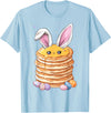 Pancake Food Easter Rabbit Eggs Bunny Ears Breakfast Cute T-Shirt in Baby Blue