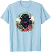 Wild Plains Buffalo Bison Gifts T Shirts & Hoodies Womens Girls Old West Retro Vintage Floral Buffalo Lover T-Shirt - Baby