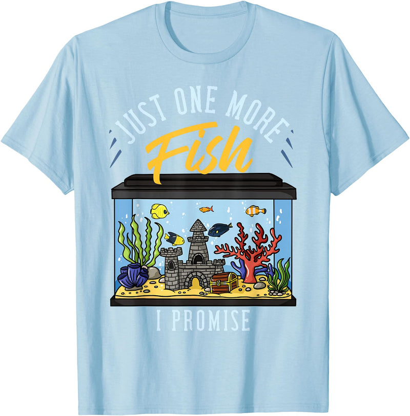 Fish Tank Aquarium Keeper Gifts Fish Tank Aquarium Gift Saltwater Aquascaping T-Shirt - Baby Blue