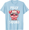 Pig Lovers Apparel and Home Decor Shop Funny Pig Wearing Sunglasses Piggy Squad Farm Farmer T-Shirt - Baby Blue