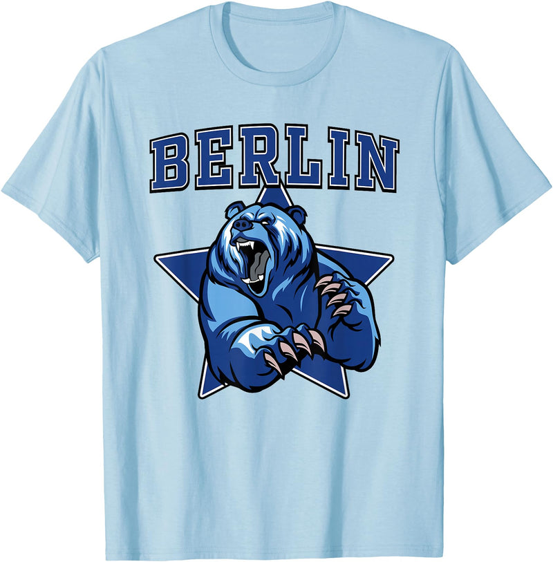 High School Team Spirit MVP Berlin Sports Berlin Bears High School Team Spirit T-Shirt - Baby Blue