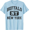 Vintage Buffalo New York Heritage Apparel Buffalo New York Vintage Silhouette Bison T-Shirt - Baby Blue