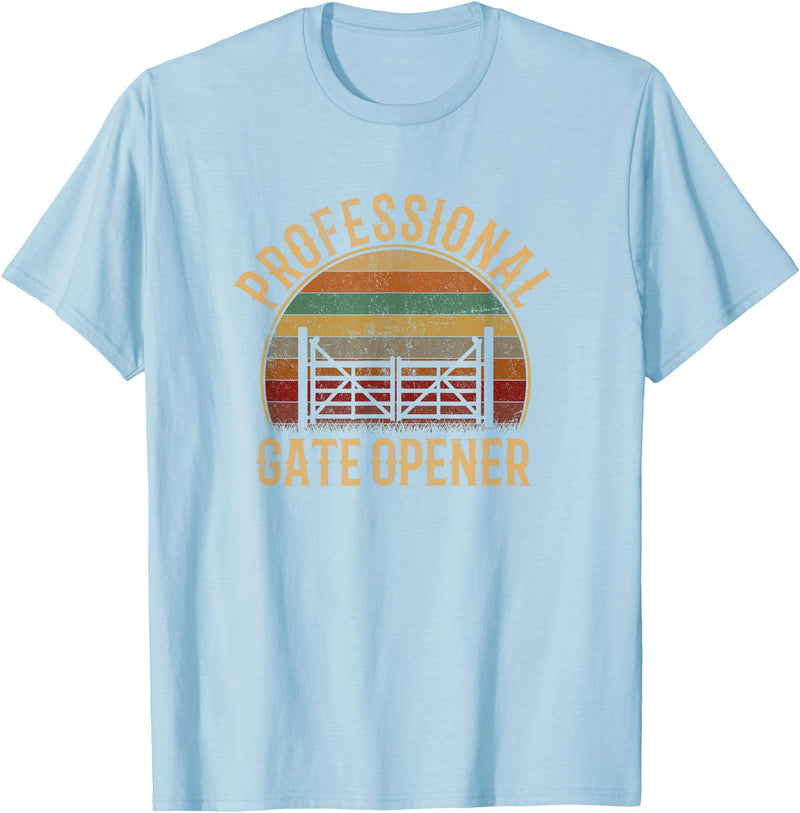 cow apparel professional gate opener, cow Gate opener T-Shirt - Baby Blue