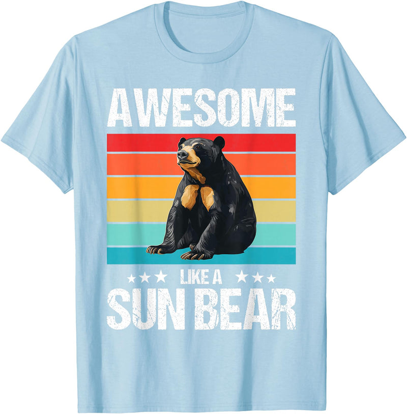 Sun Bears Sun Bear Lovers Shop Awesome like a Sun Bear. Sun Bears Sun Bear T-Shirt - Baby Blue