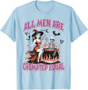 Halloween Shirt Women Men Funny Tees All Men Are Cremated Equal Feminist Halloween Funny Women T-Shirt - Baby Blue