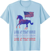 Look At That Horse T-Shirt - Baby Blue