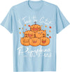 Halloween Teacher Cutest Pumpkin Herbst Season I Teach The Cutest Pumpkins In The Patch Halloween Teacher T-Shirt - Baby Blue