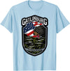 Great Smoky Mountains National Park Souvenirs Gatlinburg Tennessee Souvenirs Bears Gifts TN American Flag T-Shirt - Baby Blue
