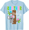 Koala Birthday Party Supplies Koala Bear Birthday Brother Of The Birthday Girl Koalas Bday T-Shirt - Baby Blue